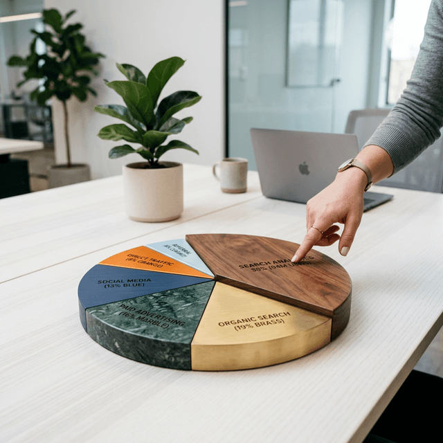 Dashboard showing brand search trend lines compared to competitors over time